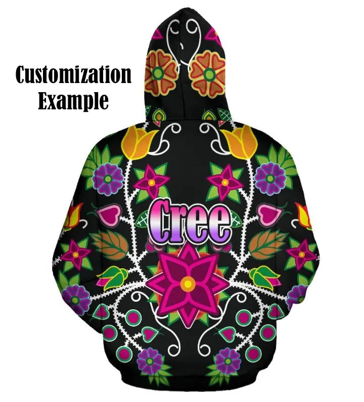 Dragon Lily Noir Hoodie for Women (USA Size)