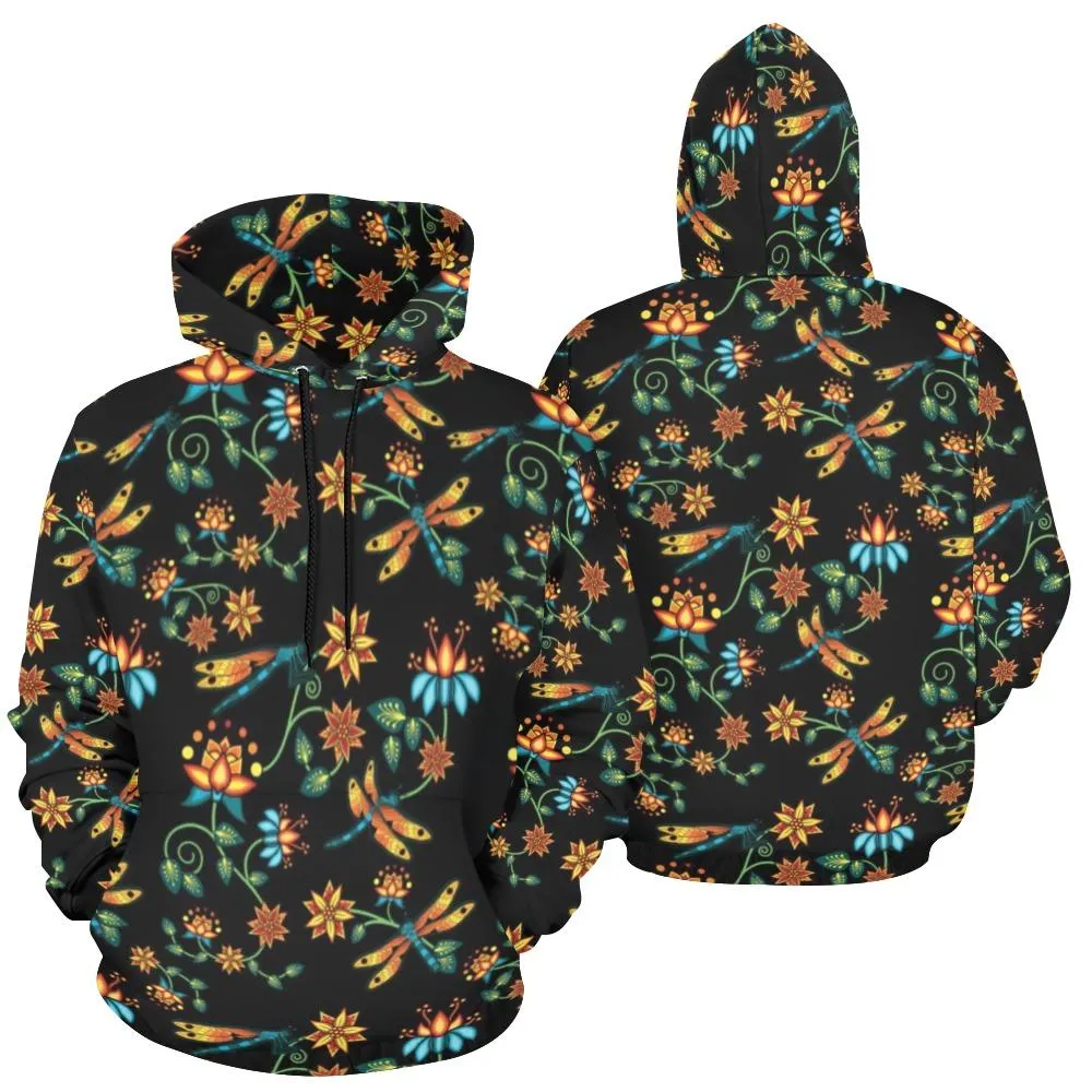 Dragon Lily Noir Hoodie for Women (USA Size)