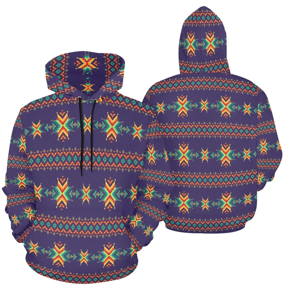 Dreams of Ancestors Indigo Hoodie for Women (USA Size)