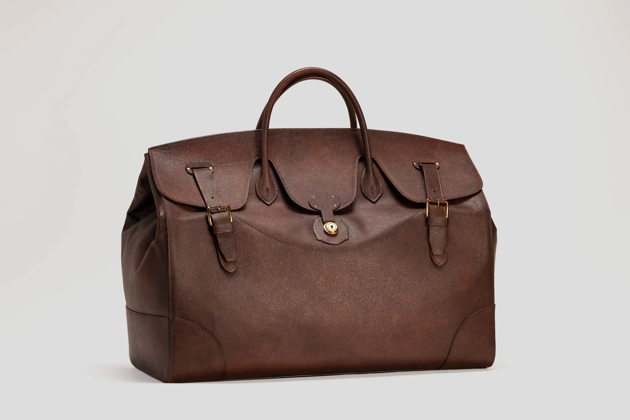 Duffle Bag - Patina Saffiano Brown
