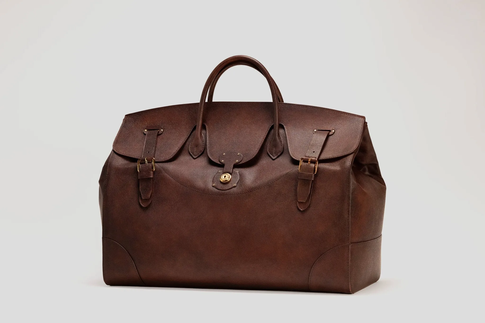 Duffle Bag - Patina Saffiano Brown