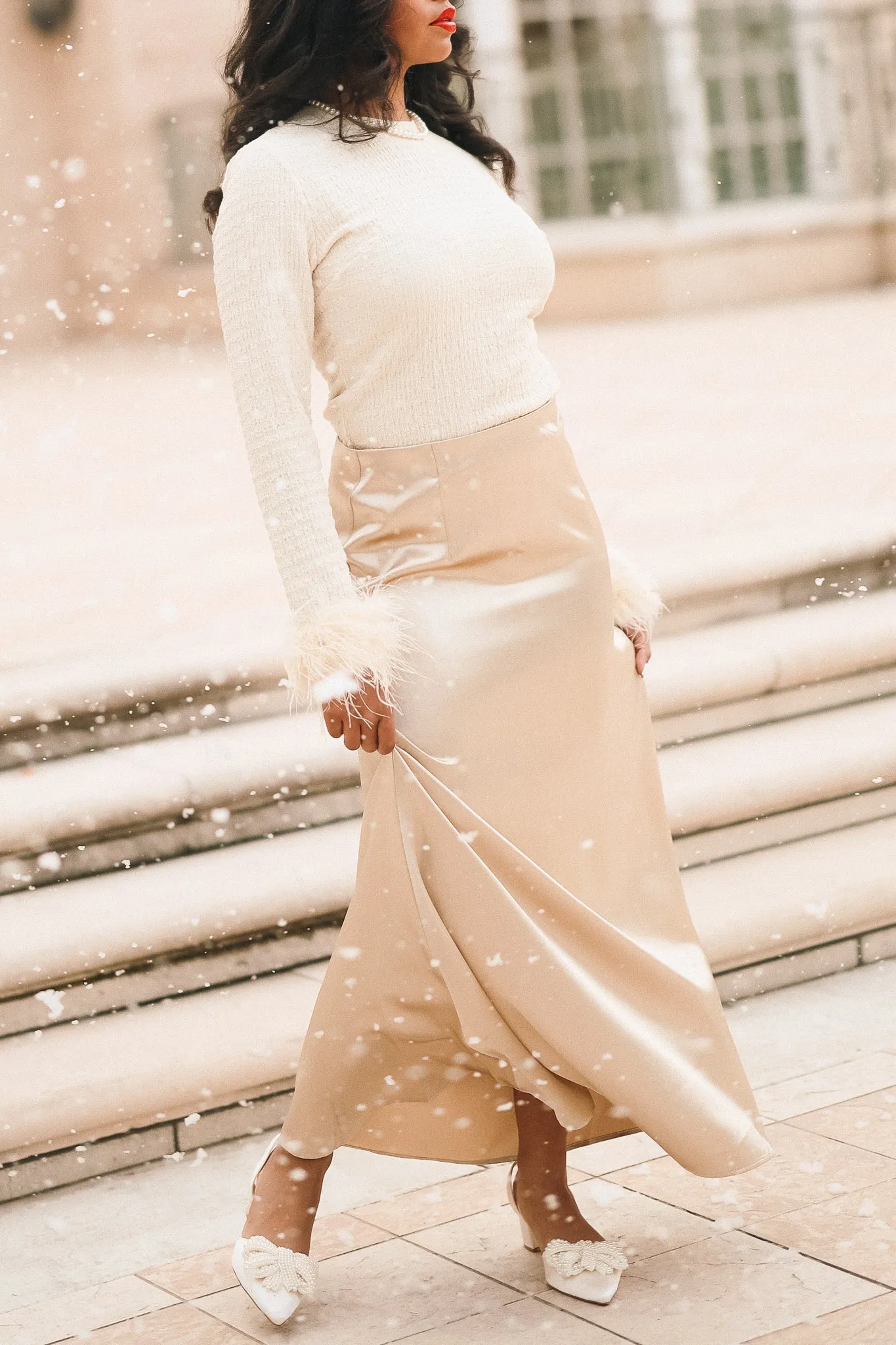 Dylan Skirt in Champagne - FINAL SALE