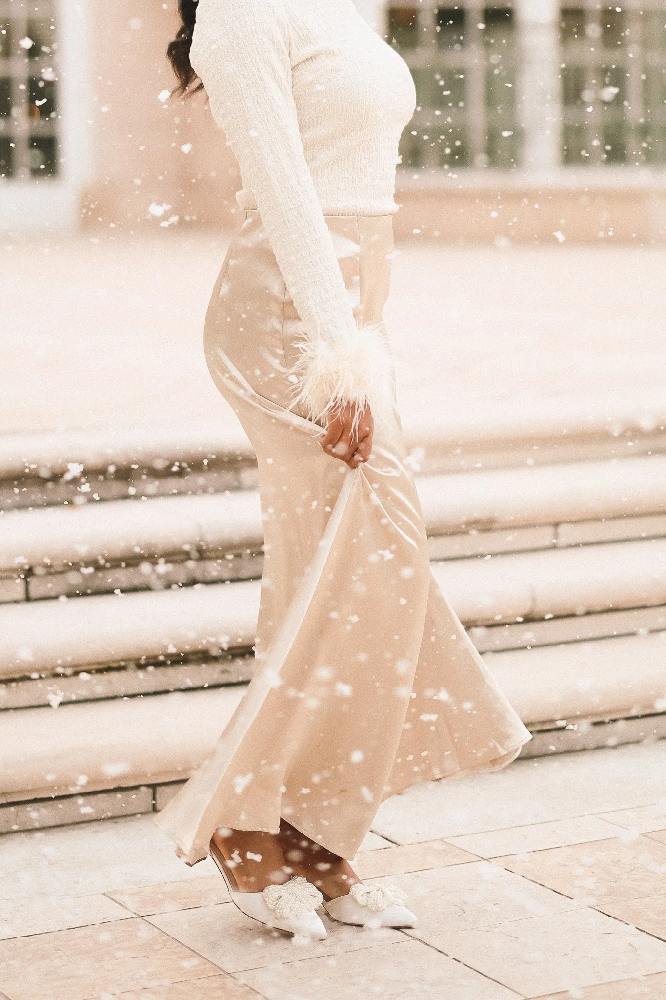 Dylan Skirt in Champagne - FINAL SALE