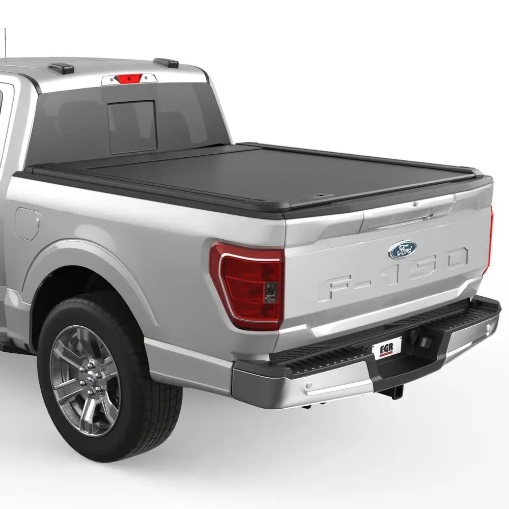 EGR RollTrac Manual Retractable Bed Cover - Ford F150 Crew Cab