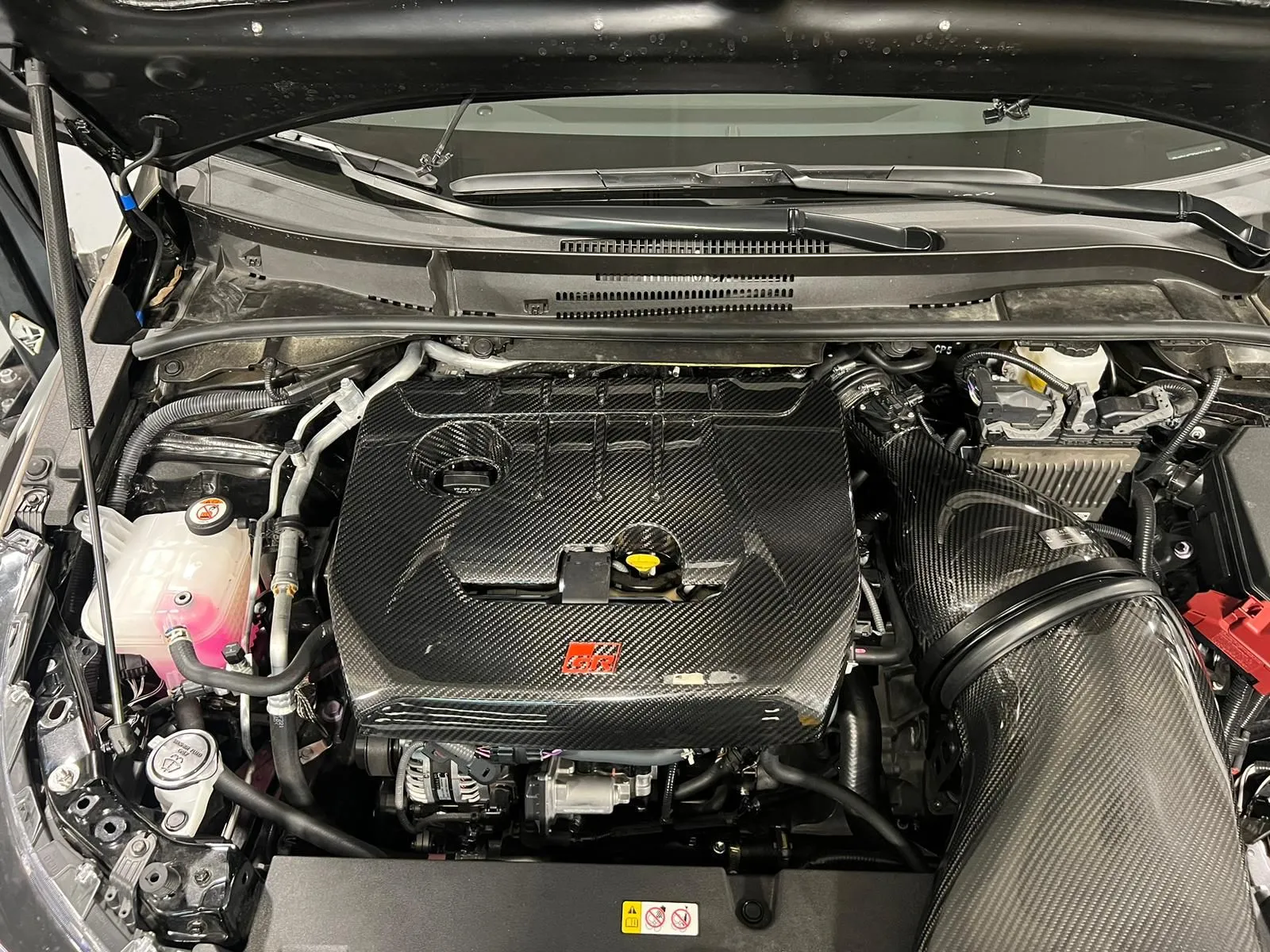 Engine Cover Overlay Carbon Fiber 2023  Toyota Corolla GR & 2020-2024 Yaris GR Engine Cover Compatible