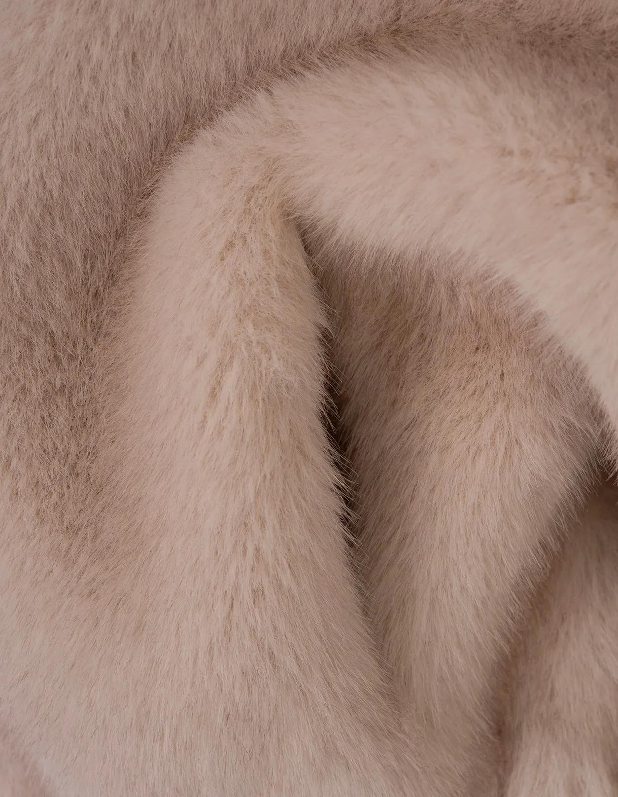 Faux Fur Bomber Jacket - Frost