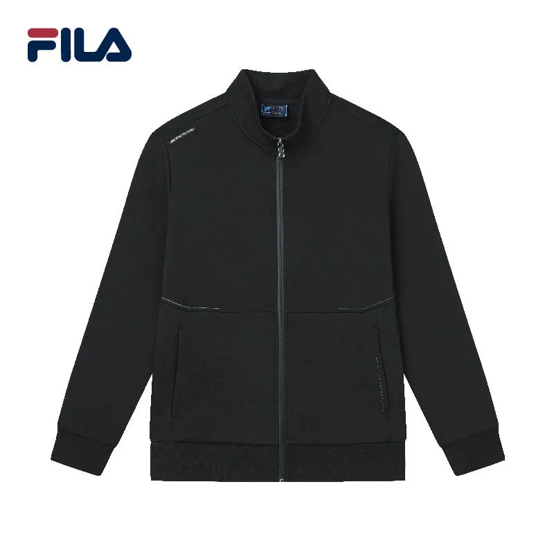FILA CORE Men's DESIGN MUSEUM DENMARK WHITE LINE BLUE Knit Top in Black (Unisex)