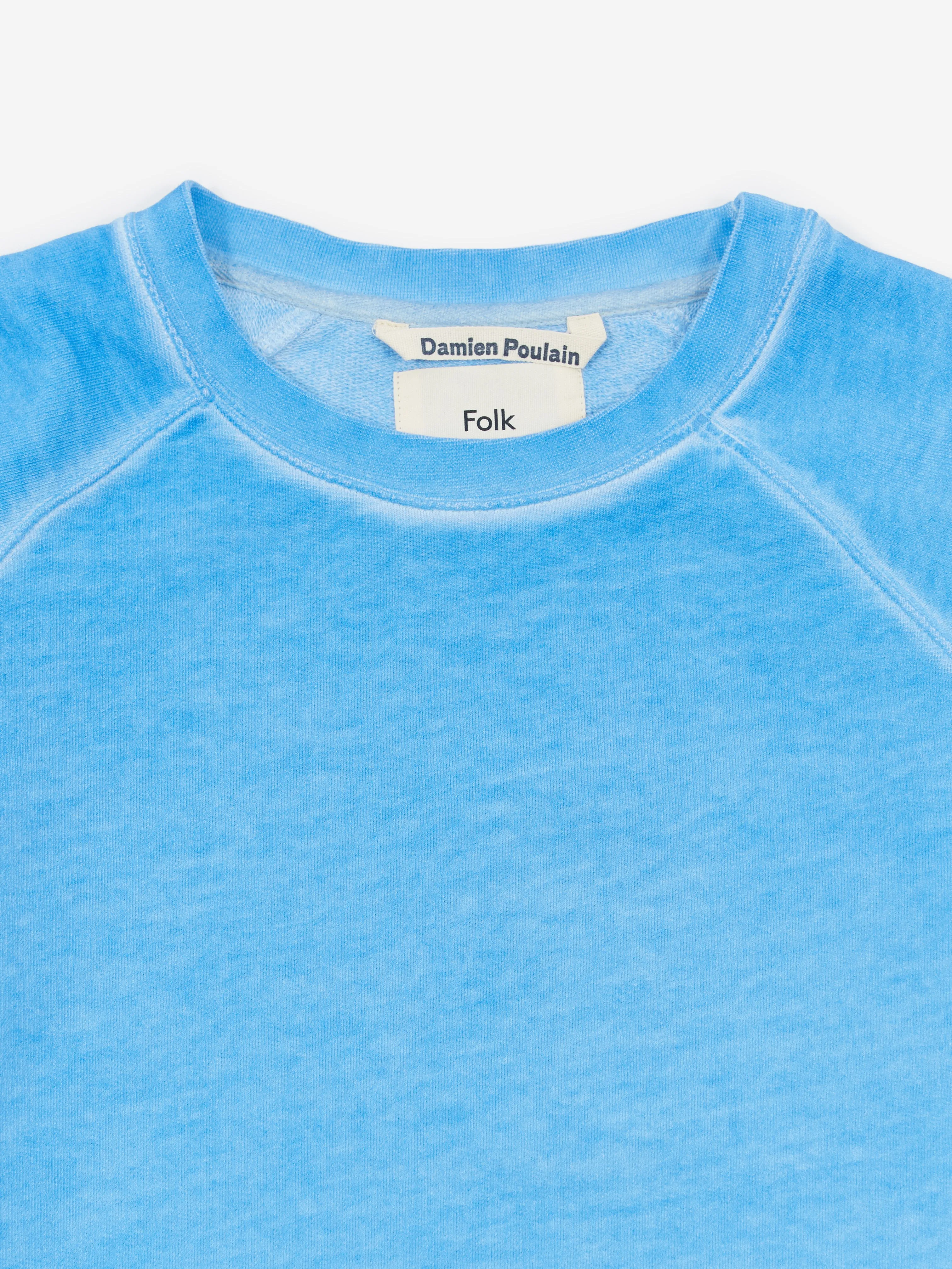 Folk Rivet Crewneck Sweat - Blue
