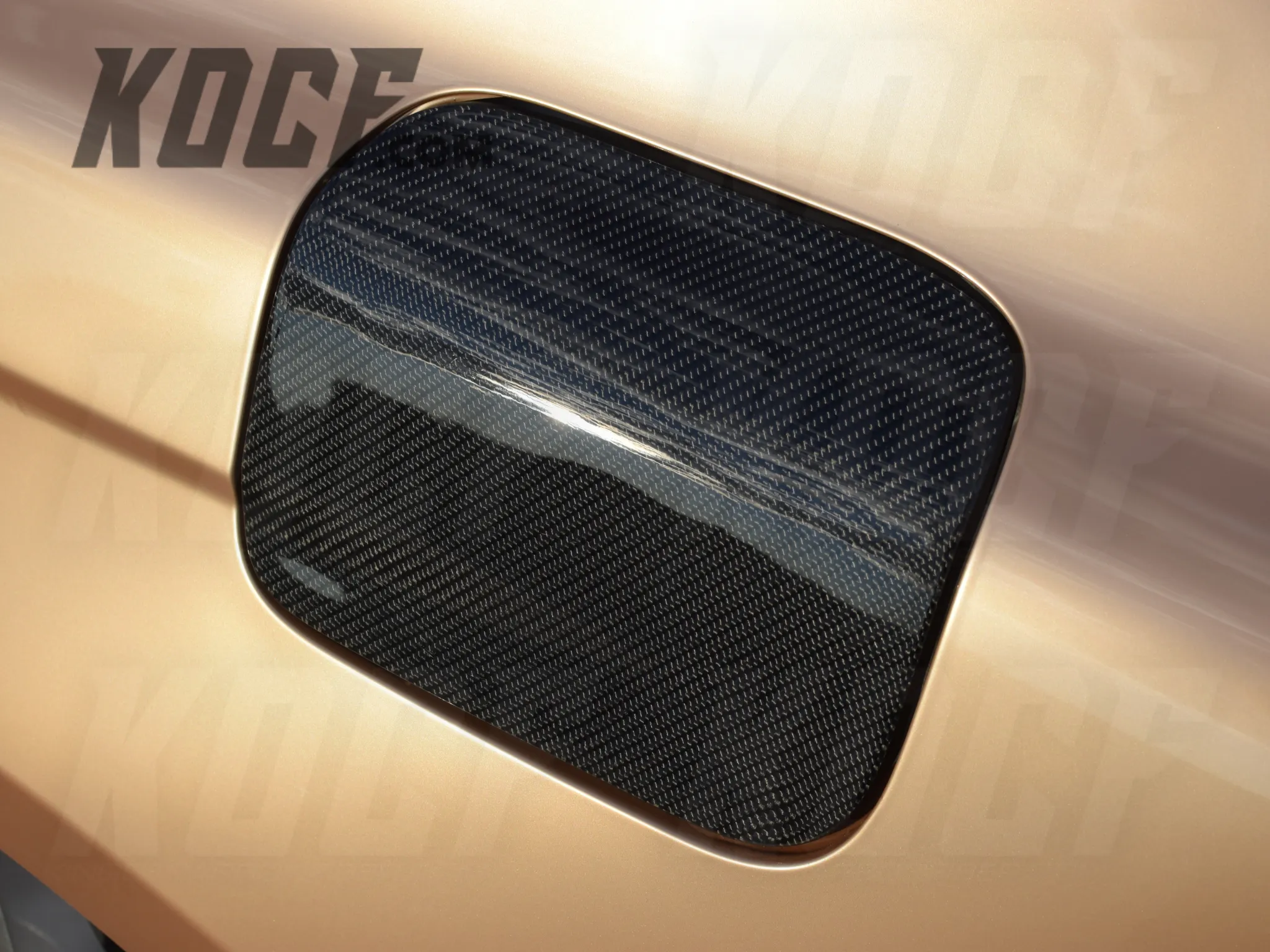Gas Door Carbon Fiber Replacement 2018-2024 Toyota Camry Compatible - Customizable - VIP Price Free Shipping