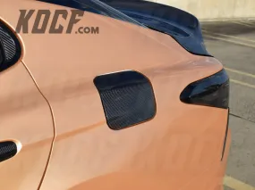 Gas Door Carbon Fiber Replacement 2018-2024 Toyota Camry Compatible - Customizable - VIP Price Free Shipping