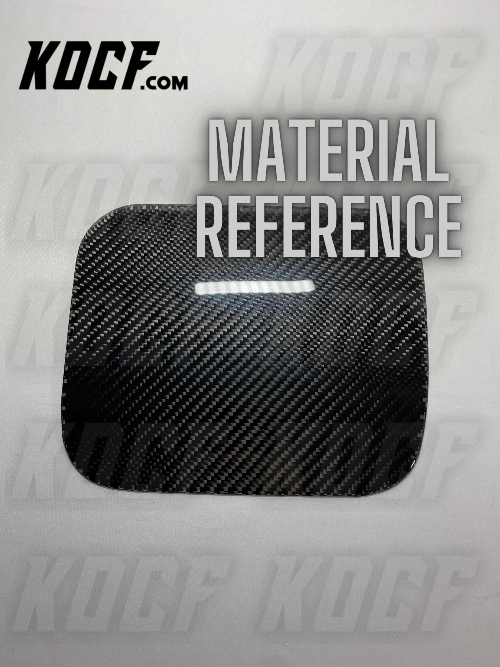 Gas Door Carbon Fiber Replacement 2018-2024 Toyota Camry Compatible - Customizable