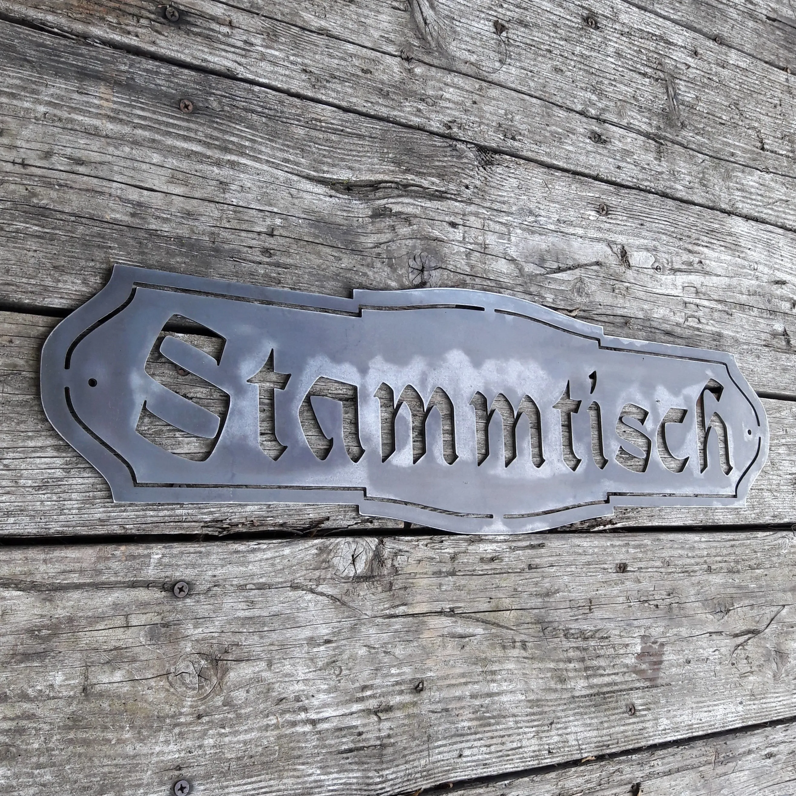 German Family Custom Metal Sign - Stammtisch - Gather Sign, Wall Art, Welcome Signs