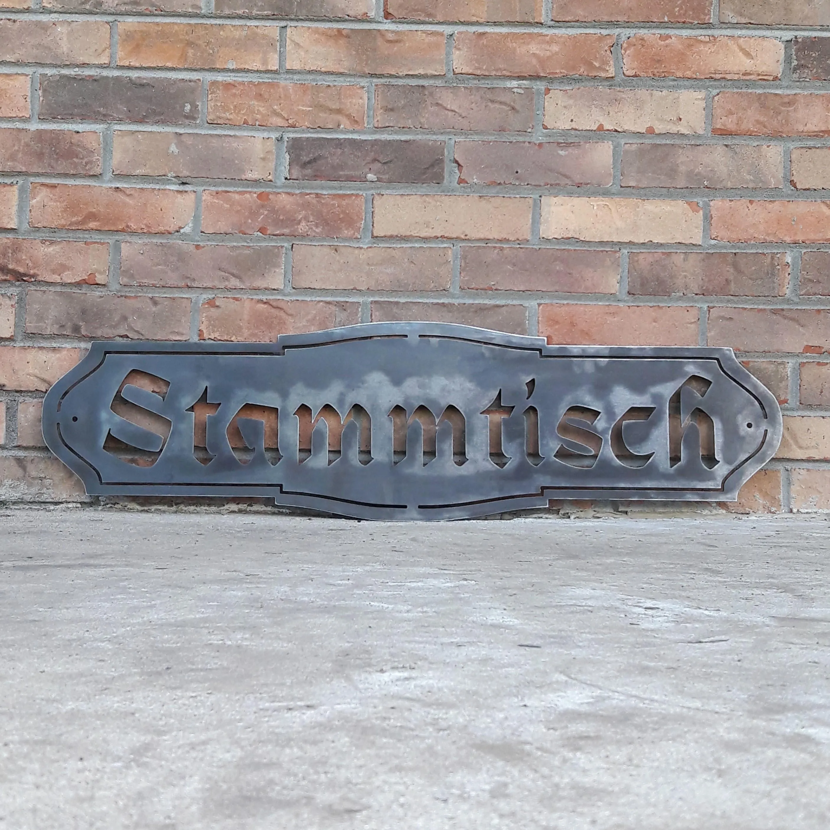 German Family Custom Metal Sign - Stammtisch - Gather Sign, Wall Art, Welcome Signs