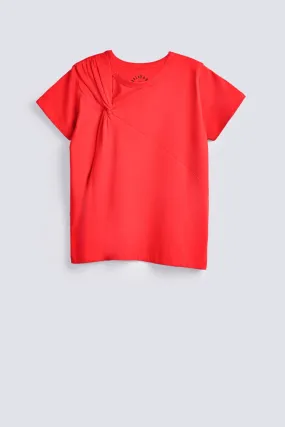 GIRLS KNOT DETAIL T SHIRT