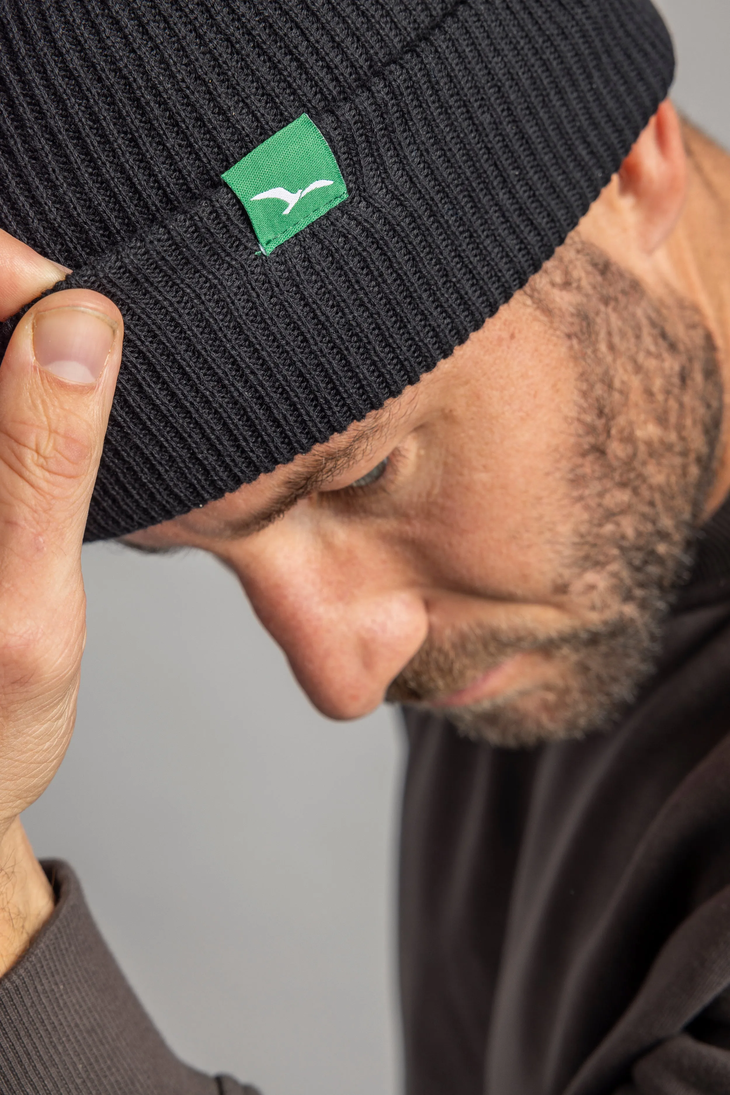 Grenzenlos Beanie Unisex, Black