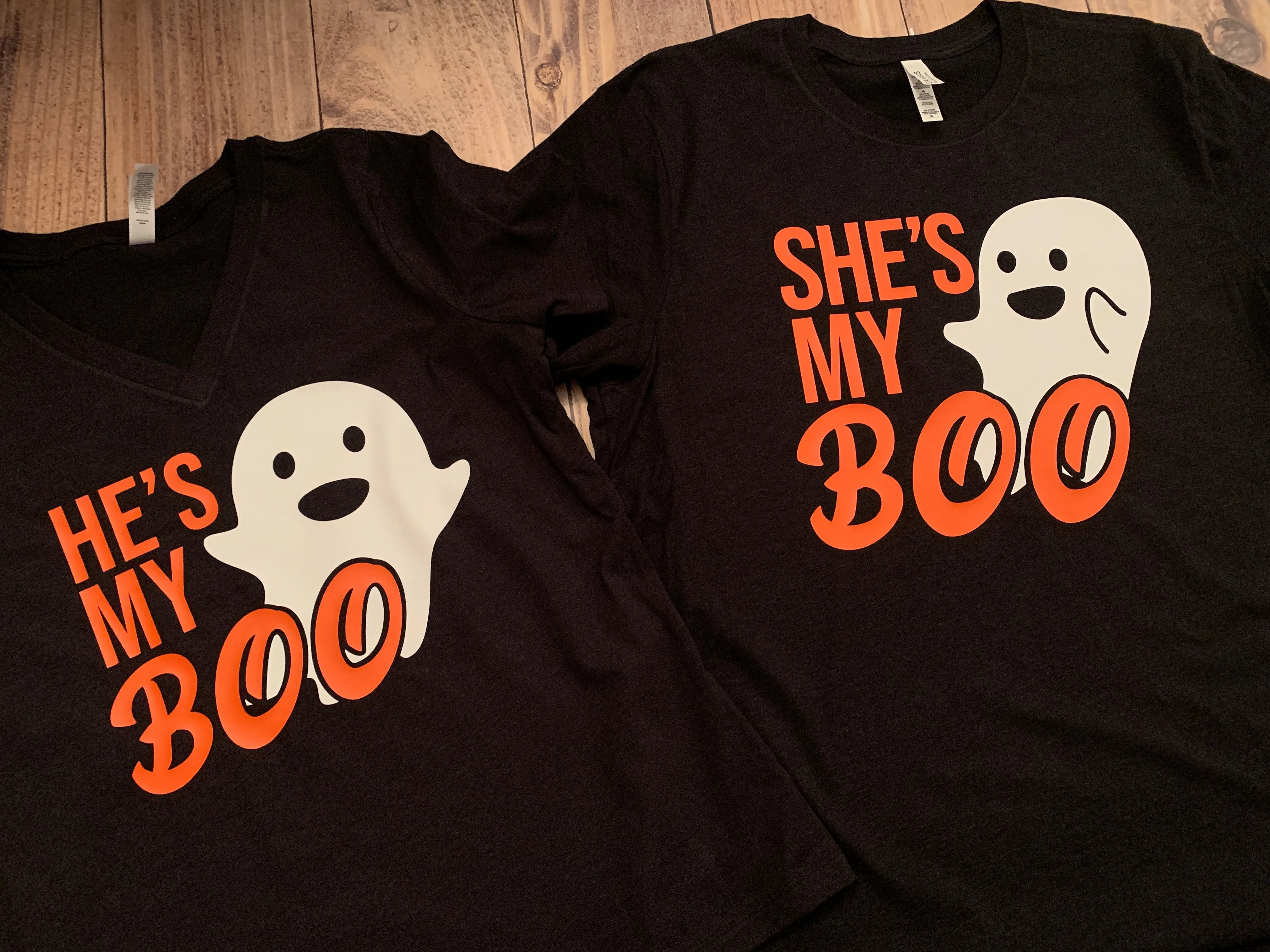 He's My Boo Shirt, Cute Couples Ghost Halloween Tee