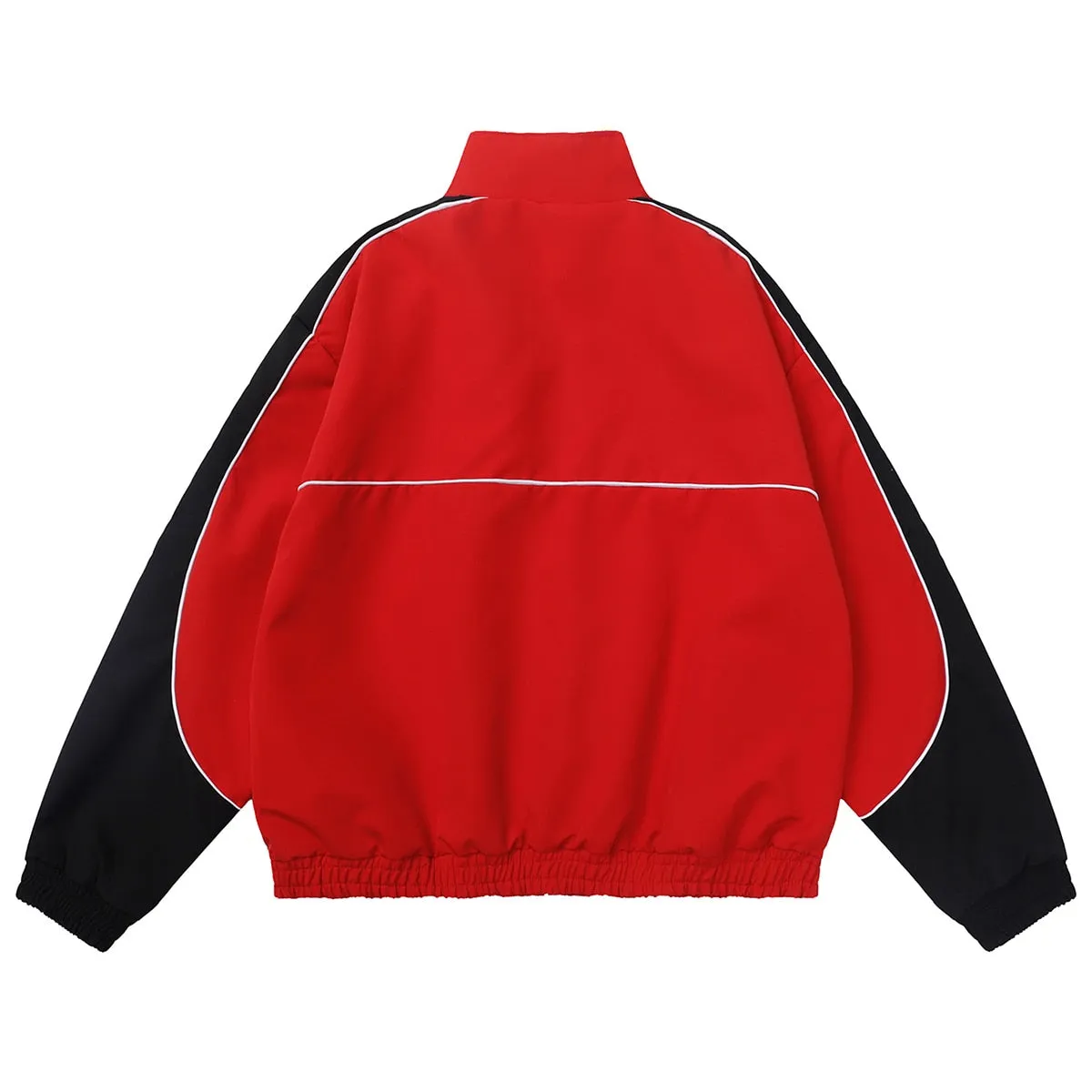 Hip Hop Streetwear Jackets Star Splicing Harajuku Loose Coat Men Spring Autumn Casual Camping Jackets Outwear