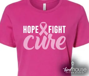 Hope Fight Cure Breast Cancer Awareness Shirt