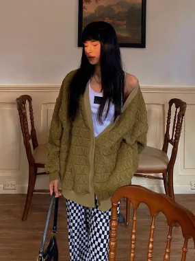 Joskaa Cyber Monday Sales Weiyao Long Sleeves V Neck Buttons Sexy Oversized Solid Jacket Coat 2024 Autumn Winter Women New Outfits Y2K Streetwear Party