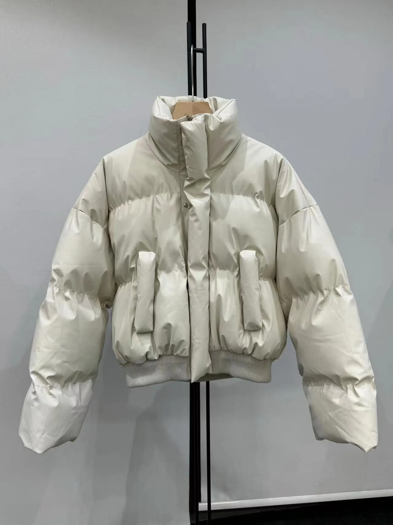 Joskaa streetwear men outfits Autumn and Winter New American Retro Stand Collar Thickened Warm Coat Couple Cotton-Padded Coat Men's Bread Coat