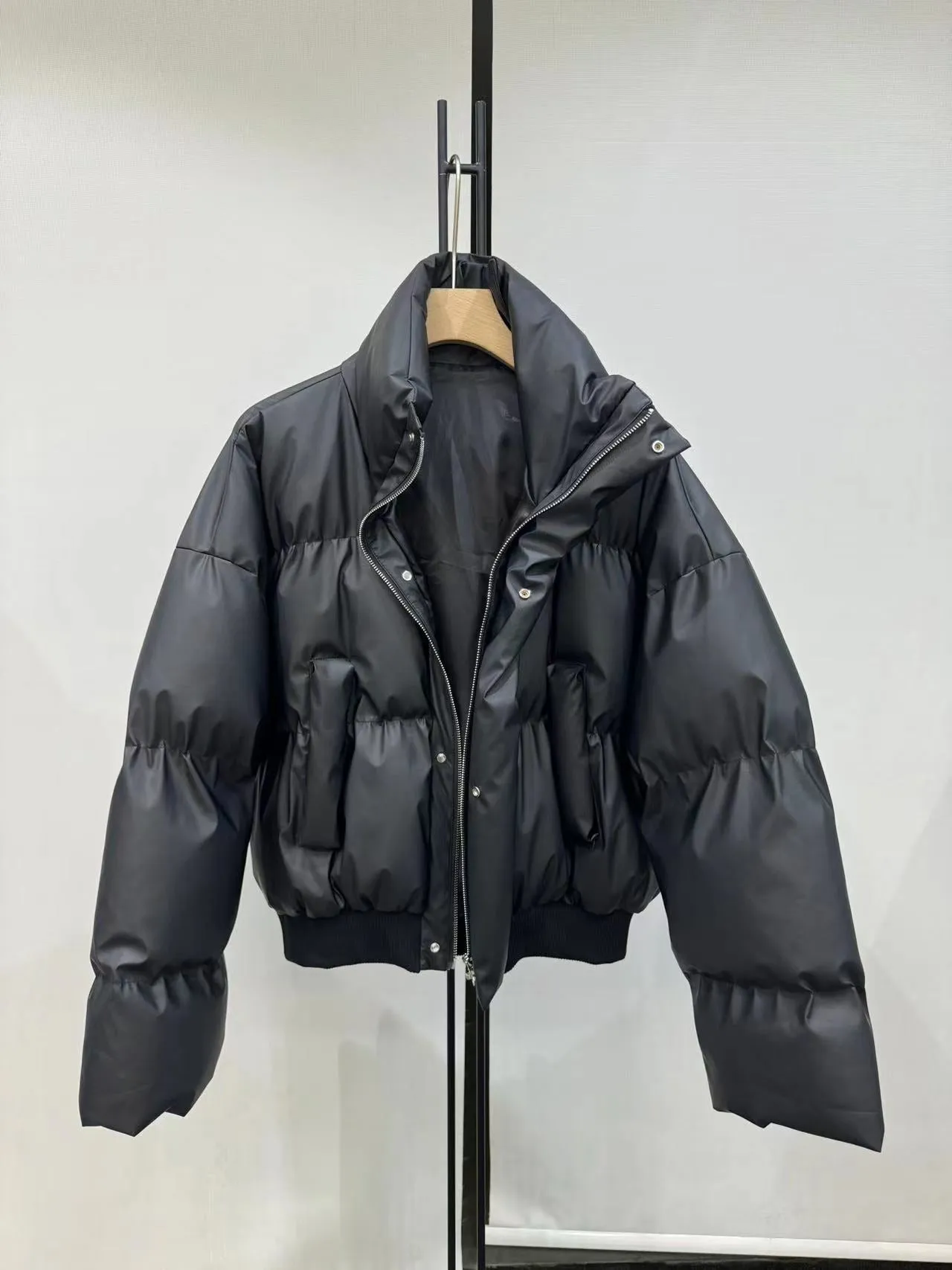 Joskaa streetwear men outfits Autumn and Winter New American Retro Stand Collar Thickened Warm Coat Couple Cotton-Padded Coat Men's Bread Coat