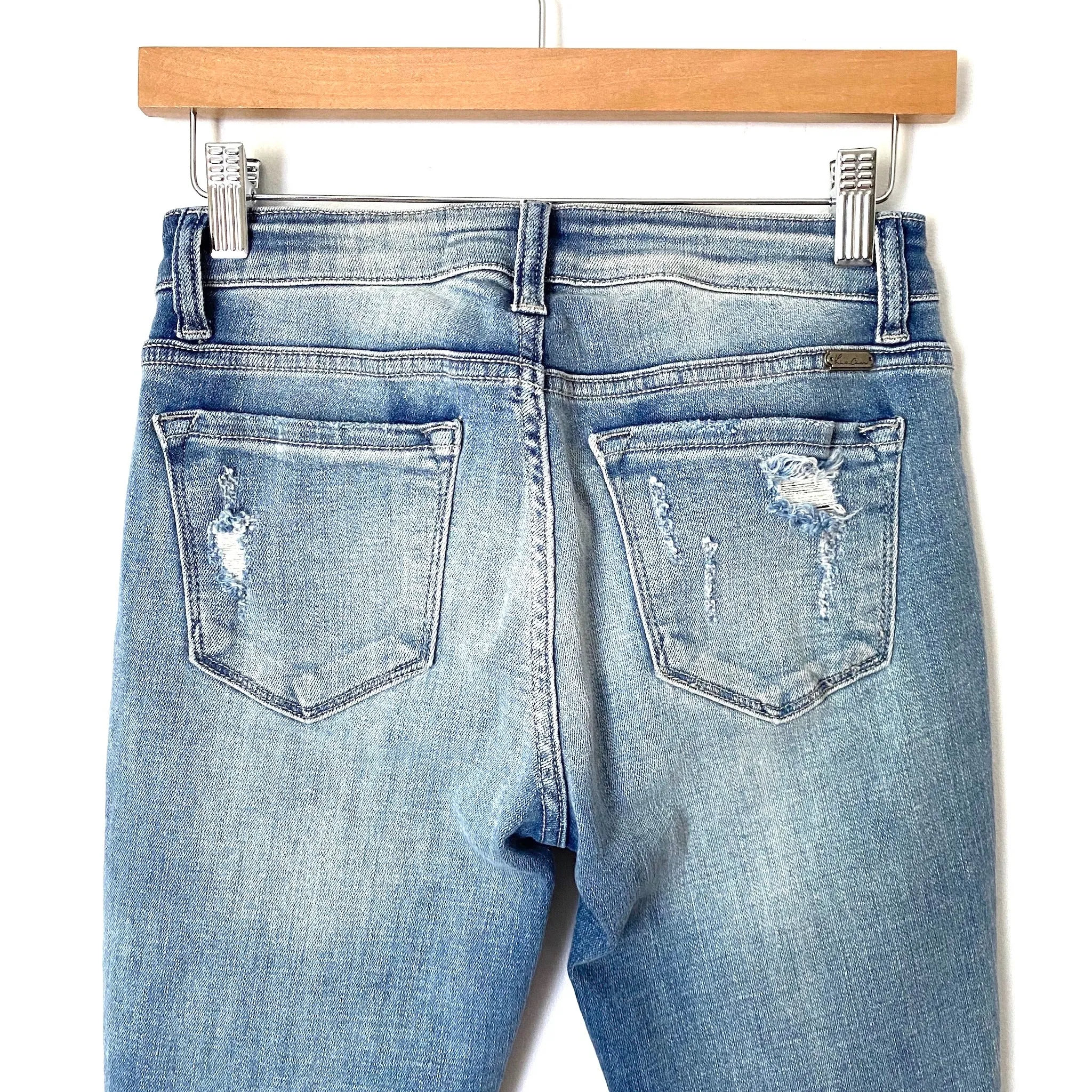 KanCan Light Wash Distressed Skinny Jeans- Size 5/26 (Inseam 25.5")