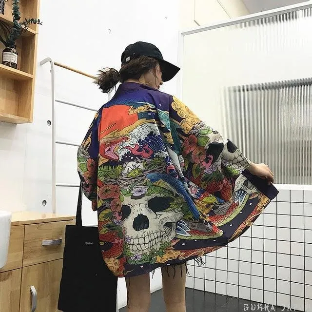 Kimono Cardigan Skull