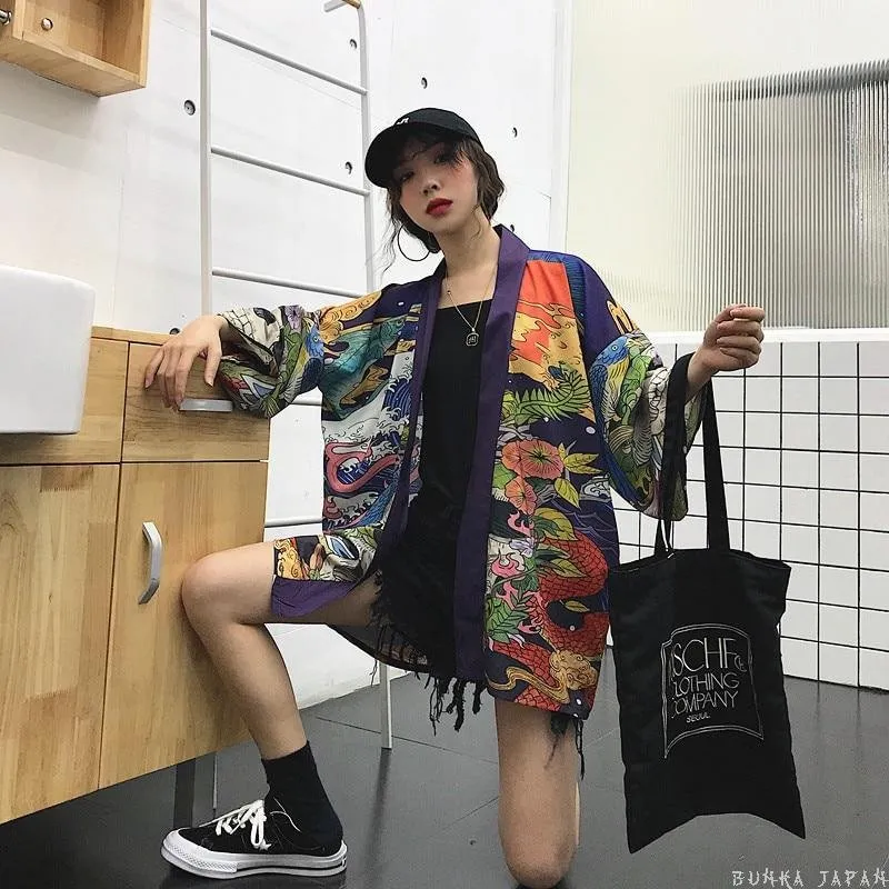 Kimono Cardigan Skull