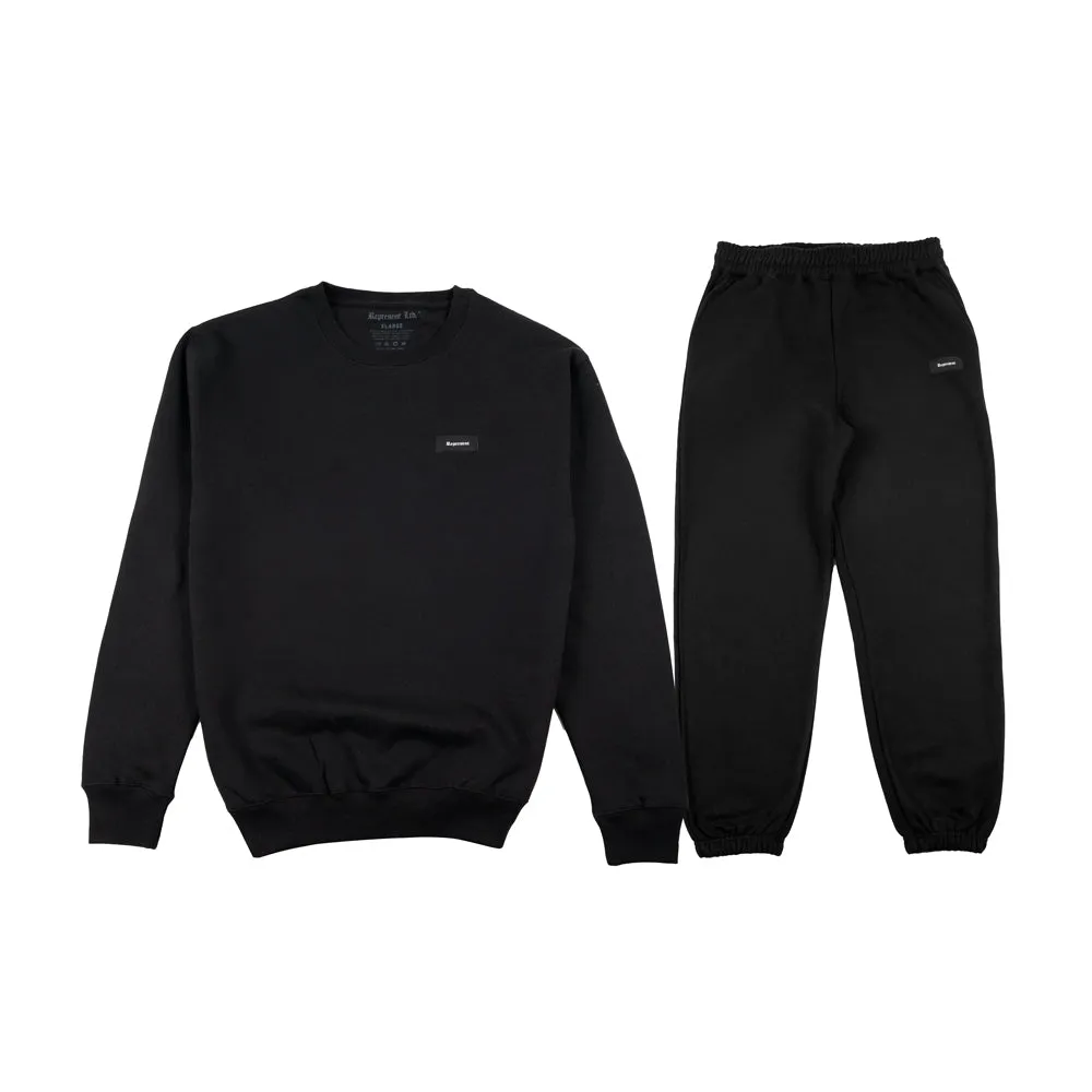 Kore Heavyweight Crewneck & Jogger Set [BLACK] FULL SET