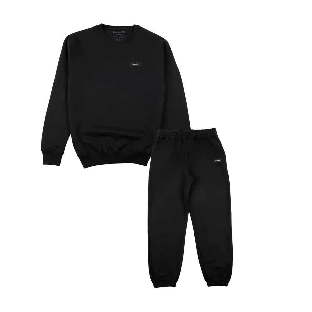 Kore Heavyweight Crewneck & Jogger Set [BLACK] FULL SET