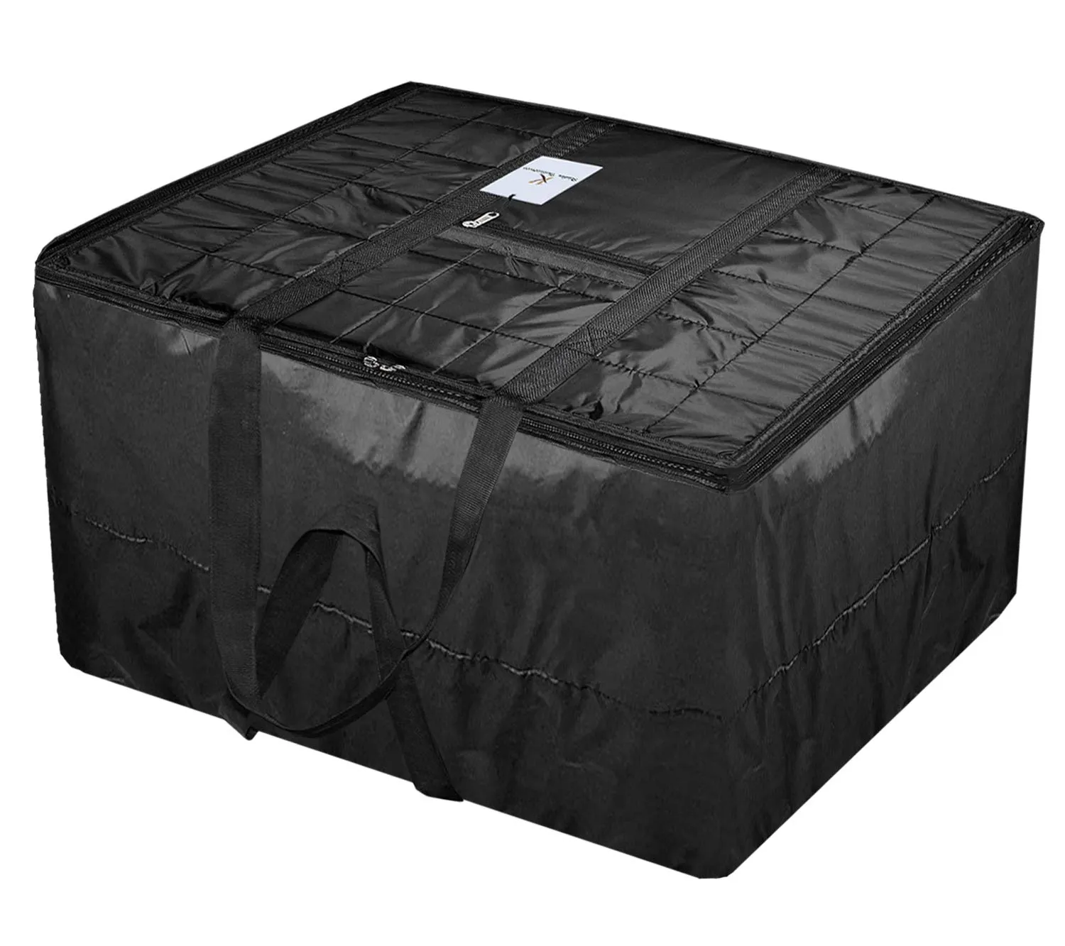 Kuber Industries Parachute 2 Pieces Jumbo Attachi Bag Travel Handbag Storage Carrying Bag, Blanket Cover, Duffle, Travel Multi -Purpose Bag (Black & Brown) CTKTC034676