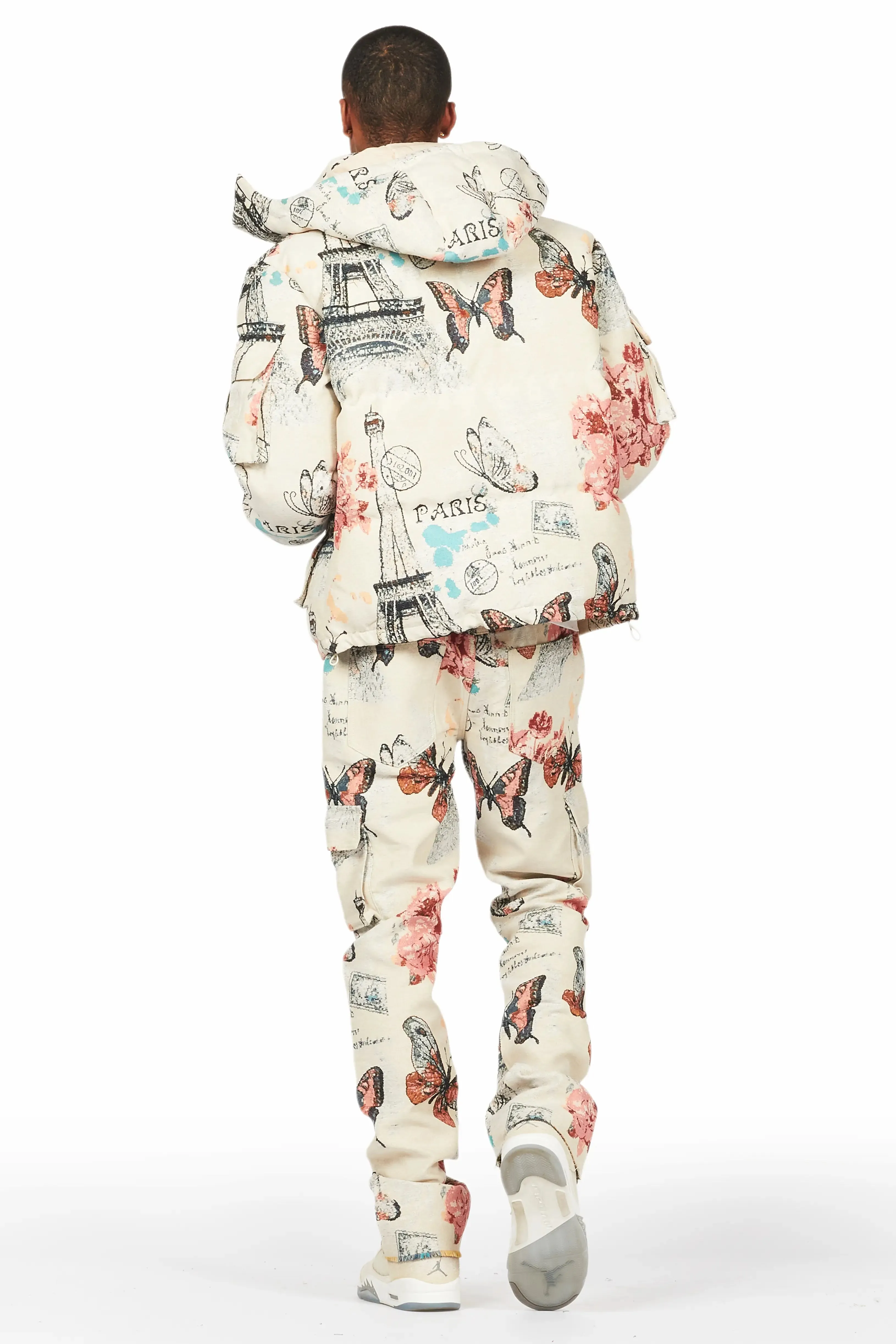Lamont Beige Multi Puffer & Lamont Tapestry Jean Bundle