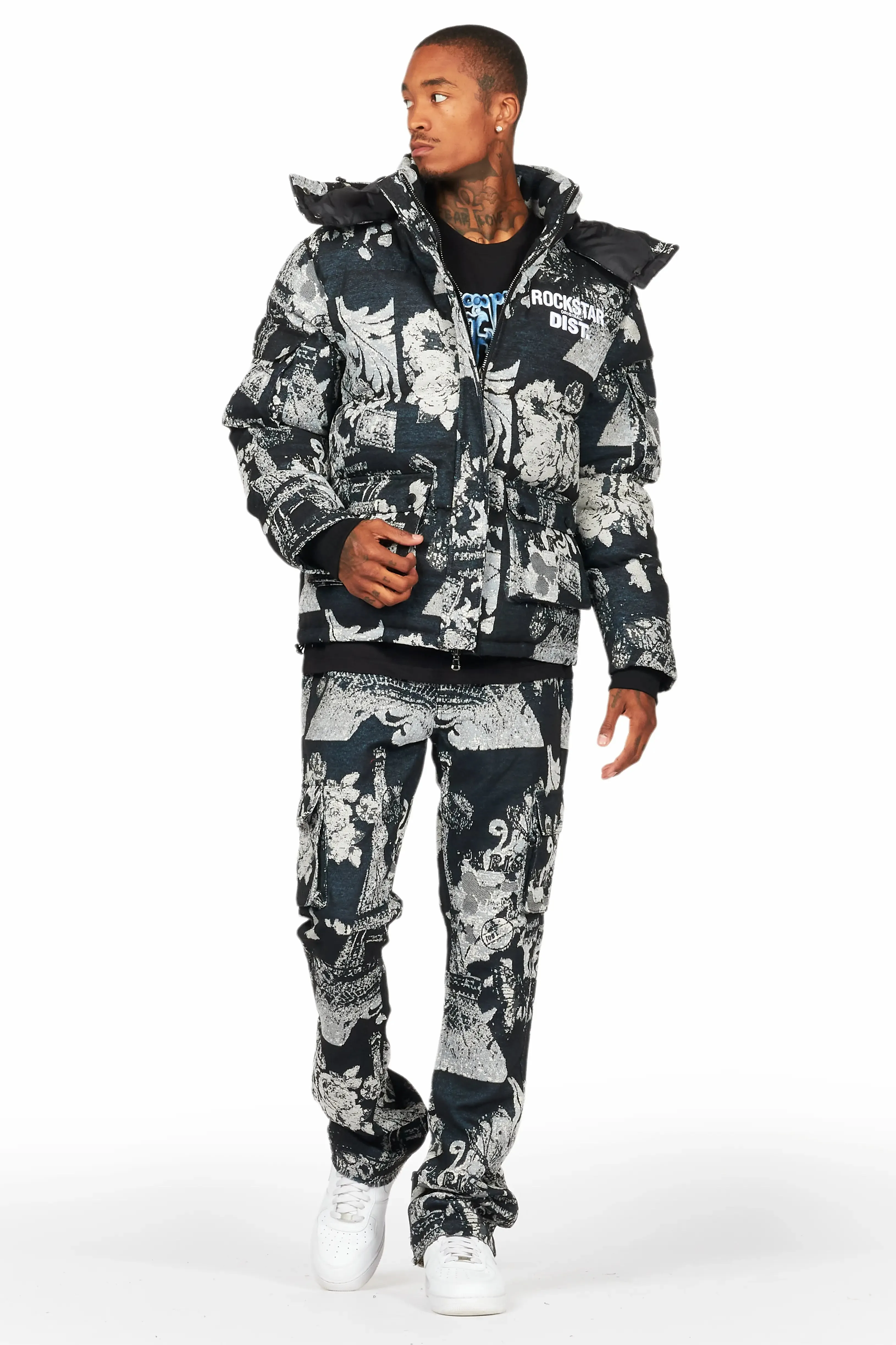 Lamont Black Puffer & Lamont Tapestry Jean Bundle