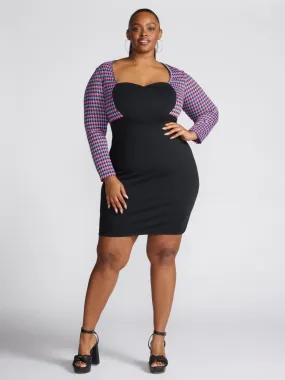 Lariyah Heart Panel Detail Bodycon Dress