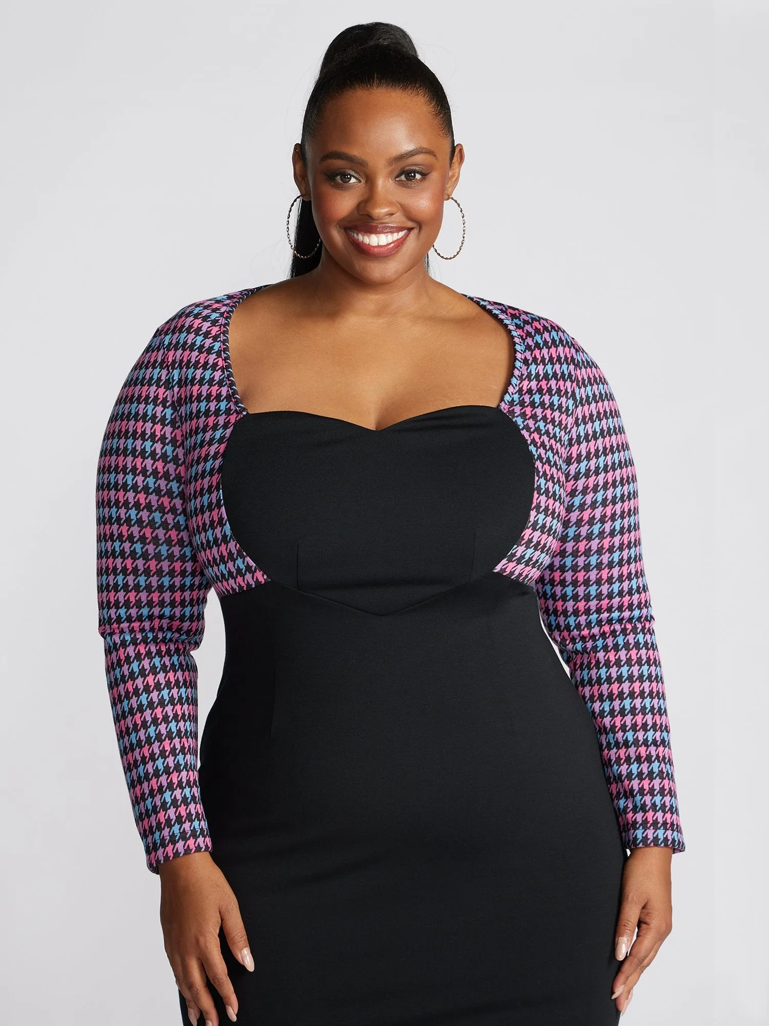 Lariyah Heart Panel Detail Bodycon Dress