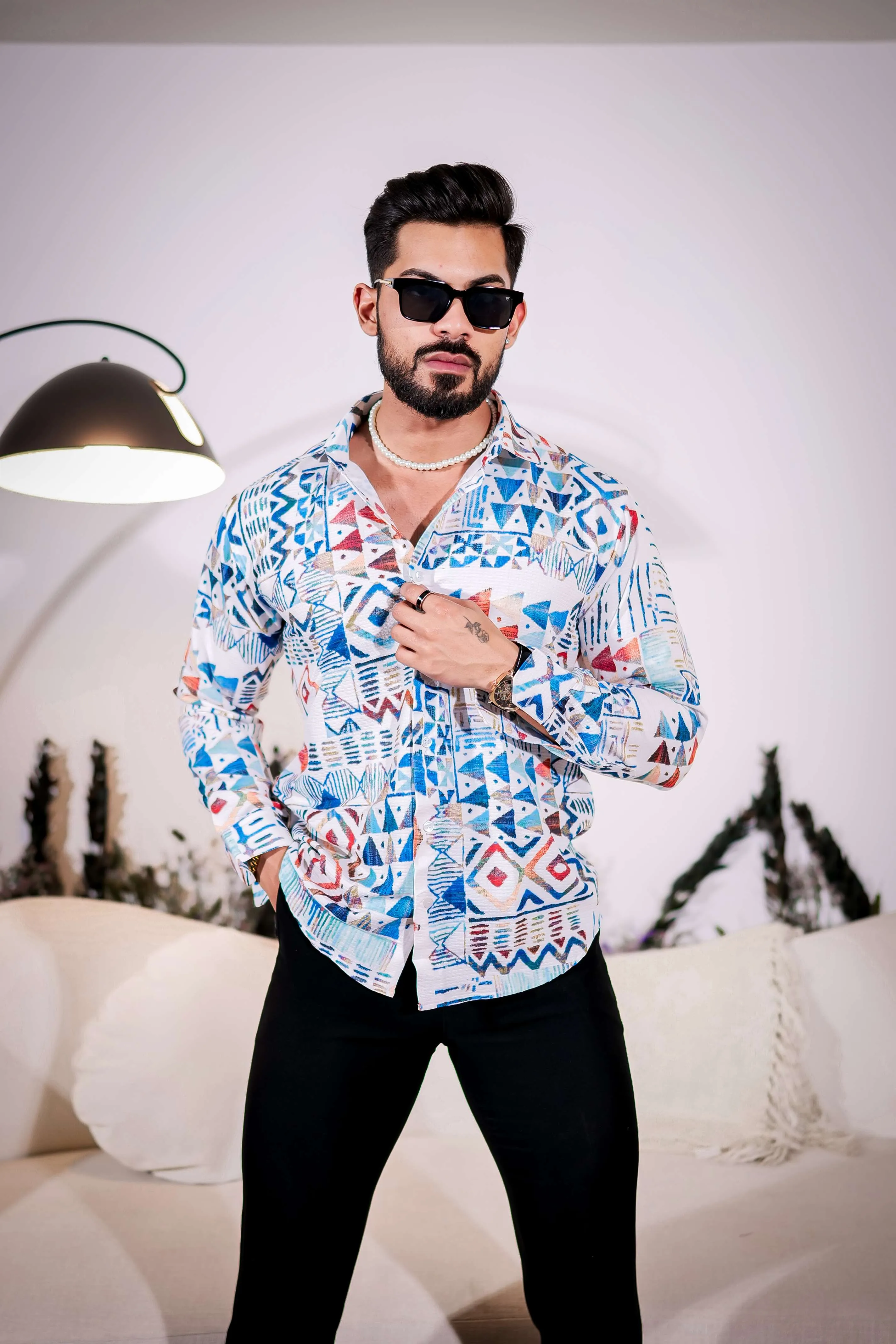 Light Blue Imported Premium Shirt for Men's