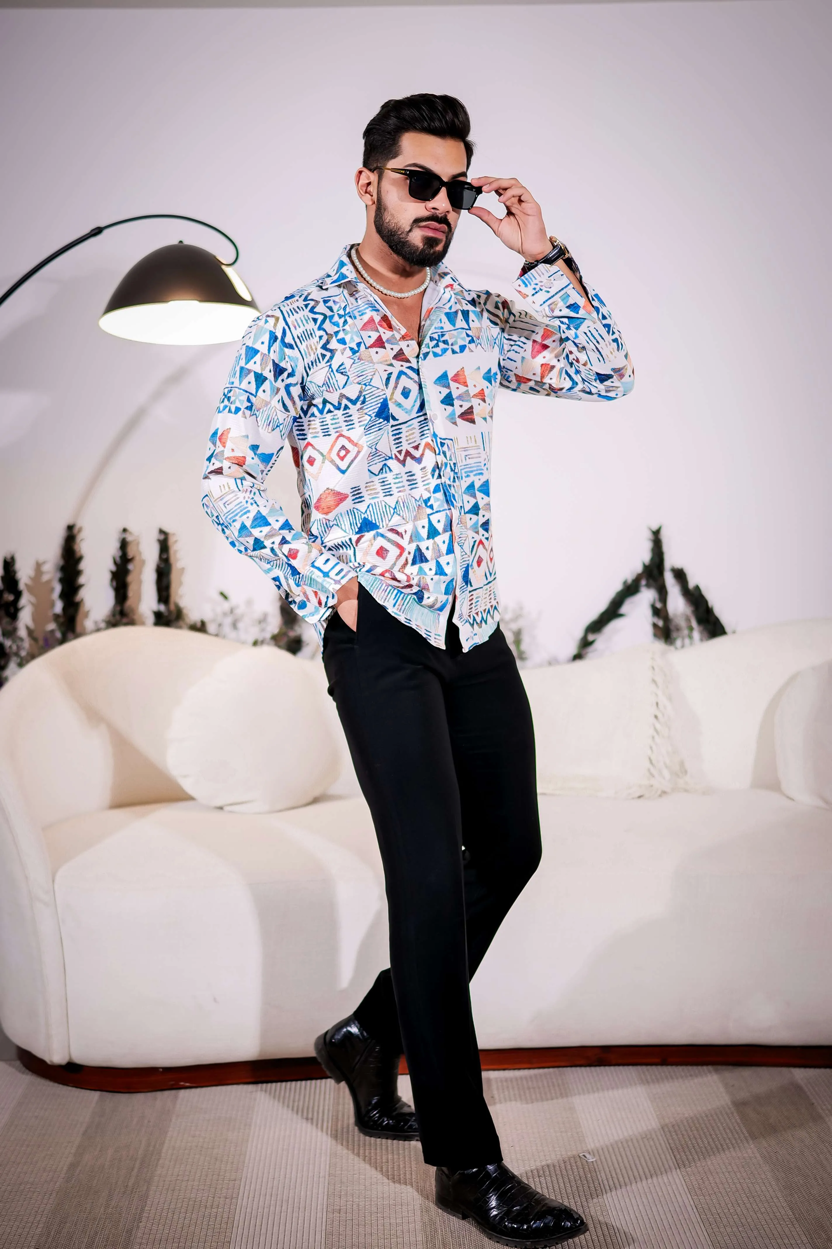 Light Blue Imported Premium Shirt for Men's
