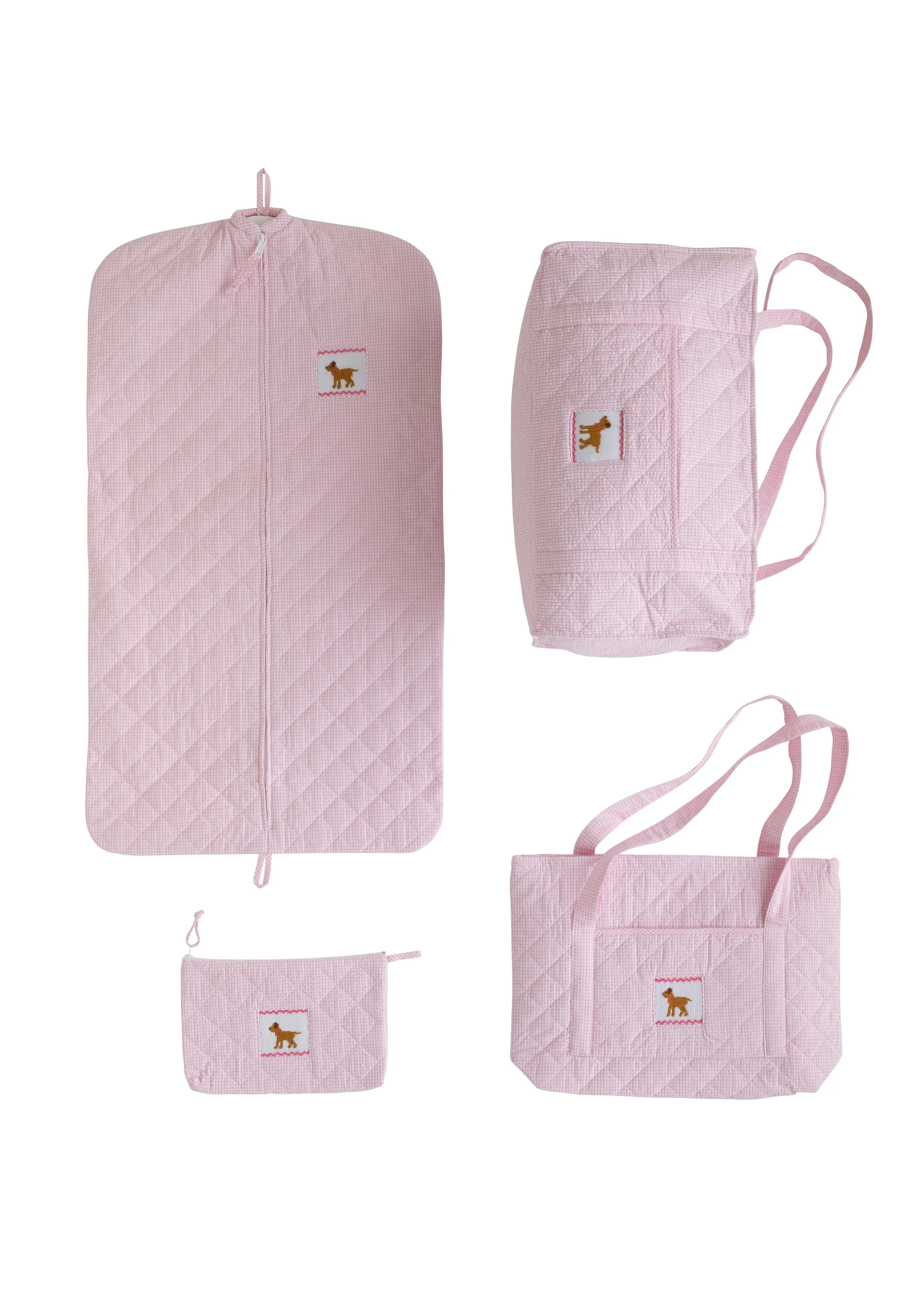 Little English Quilted Luggage Set Smocked