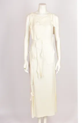 LOEWE WHITE DISTRESSED EFFECT DRESS