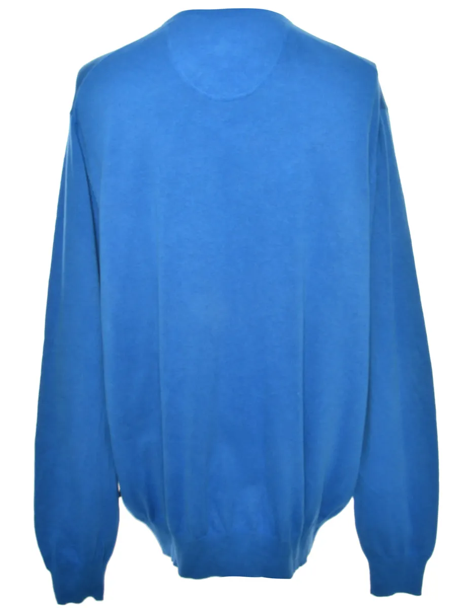 Long Sleeved Blue Jumper - XL