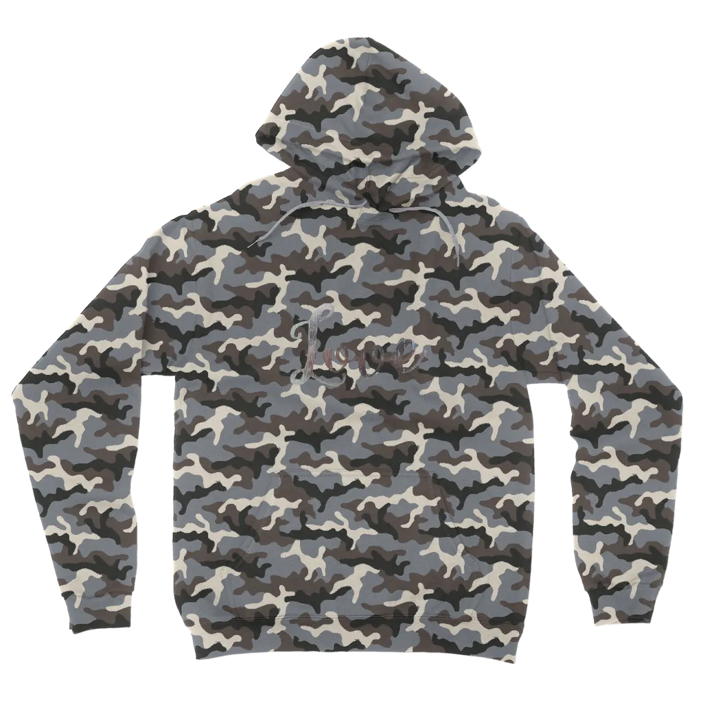 Love Camouflage Adult Hoodie