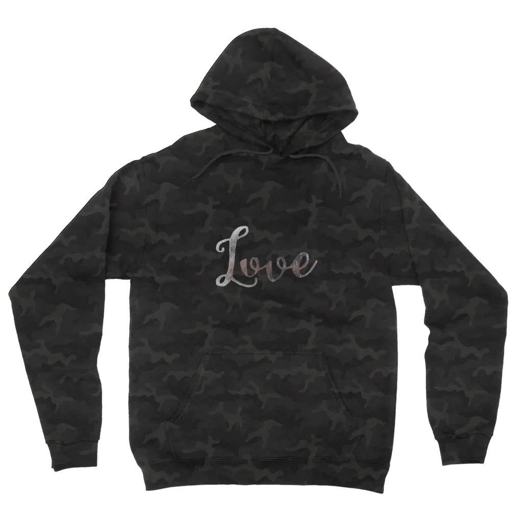 Love Camouflage Adult Hoodie