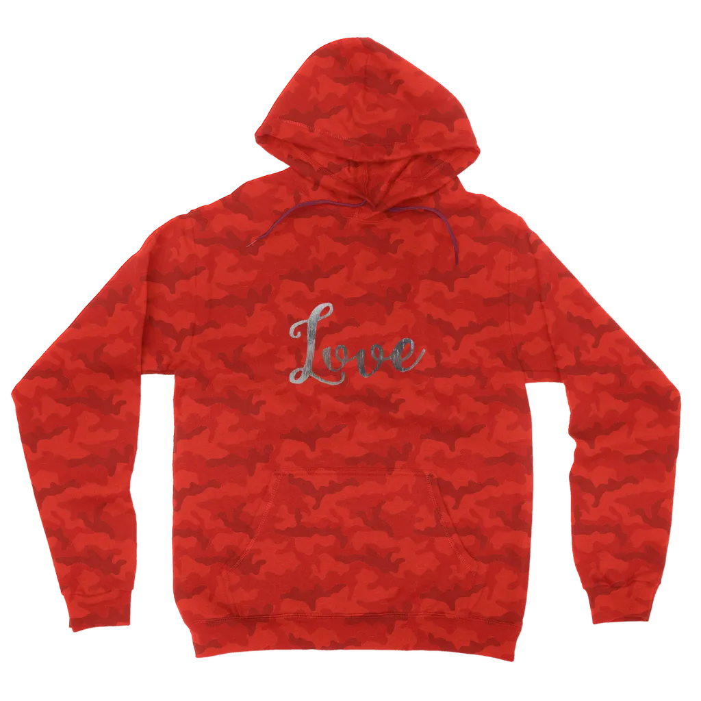 Love Camouflage Adult Hoodie