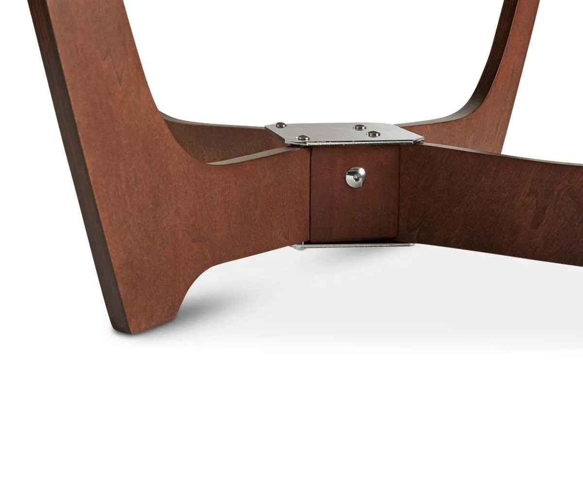 Luna Low Back Chair - Walnut Frame