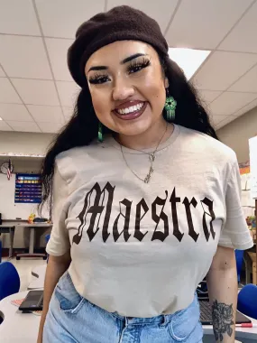 Maestra Old English (Brown) Shirt