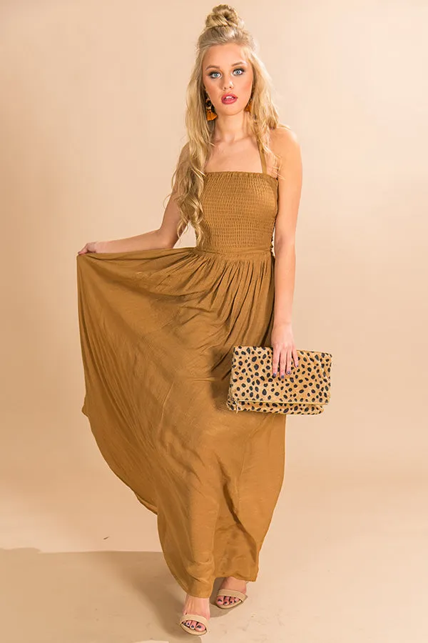 Making Headlines Maxi Dress in Copper