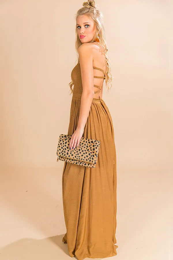 Making Headlines Maxi Dress in Copper