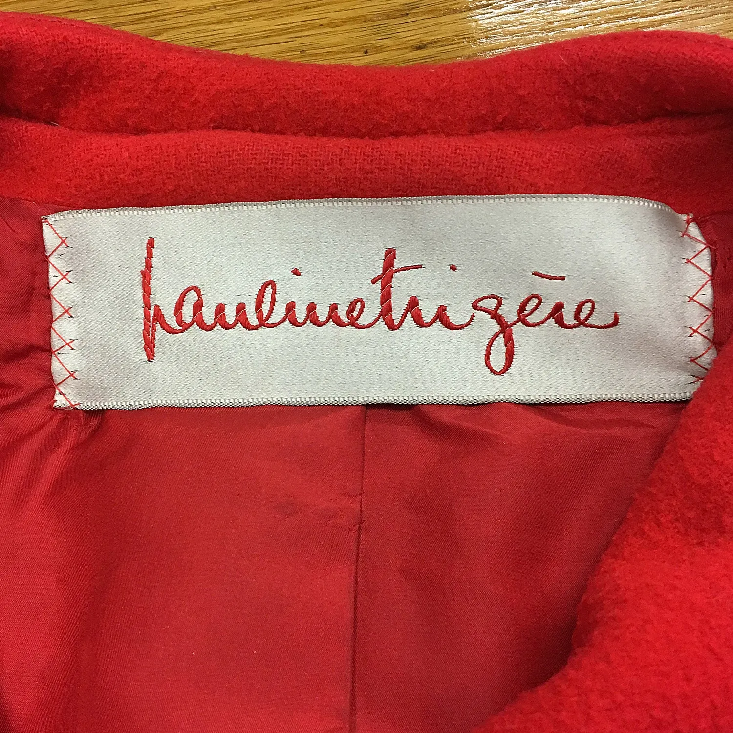 Medium 1960s Red Pauline Trigere Winter Coat
