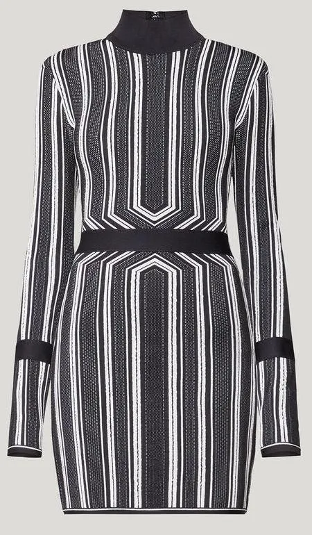 Mock Neck Bodycon Dress