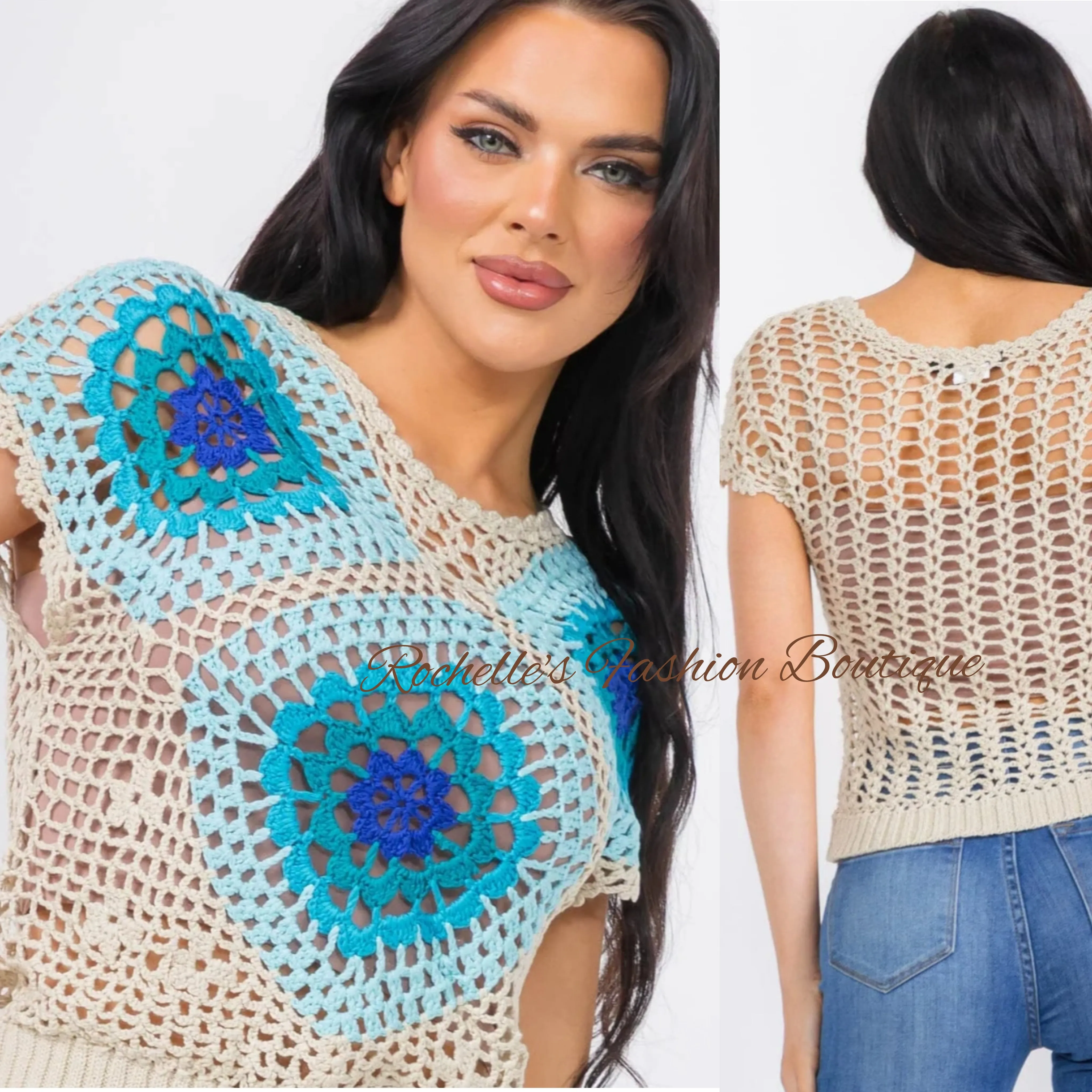 Muliti Orange Knit Top
